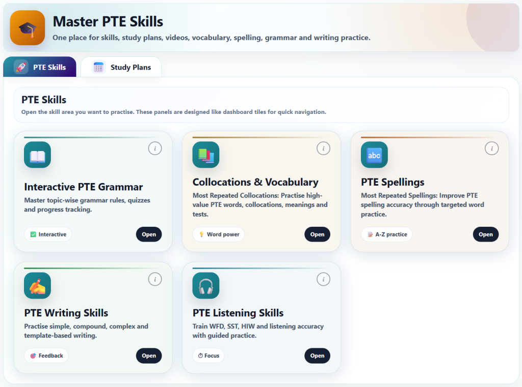 Best PTE Practice Website - Master PTE Skills